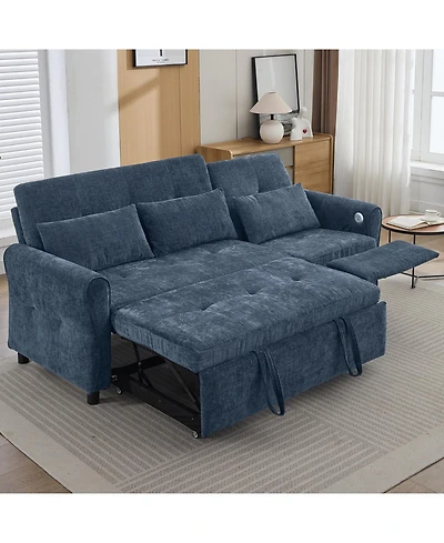 Streamdale Furniture 2-in-1 Sofa Bed with Reversible Recliner