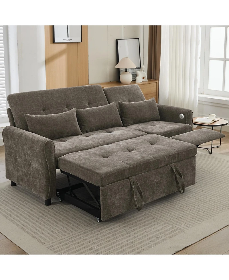Streamdale Furniture 2-in-1 Sofa Bed with Reversible Recliner
