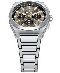 Fossil Men's Everett Chronograph Stainless Steel Watch, 44mm