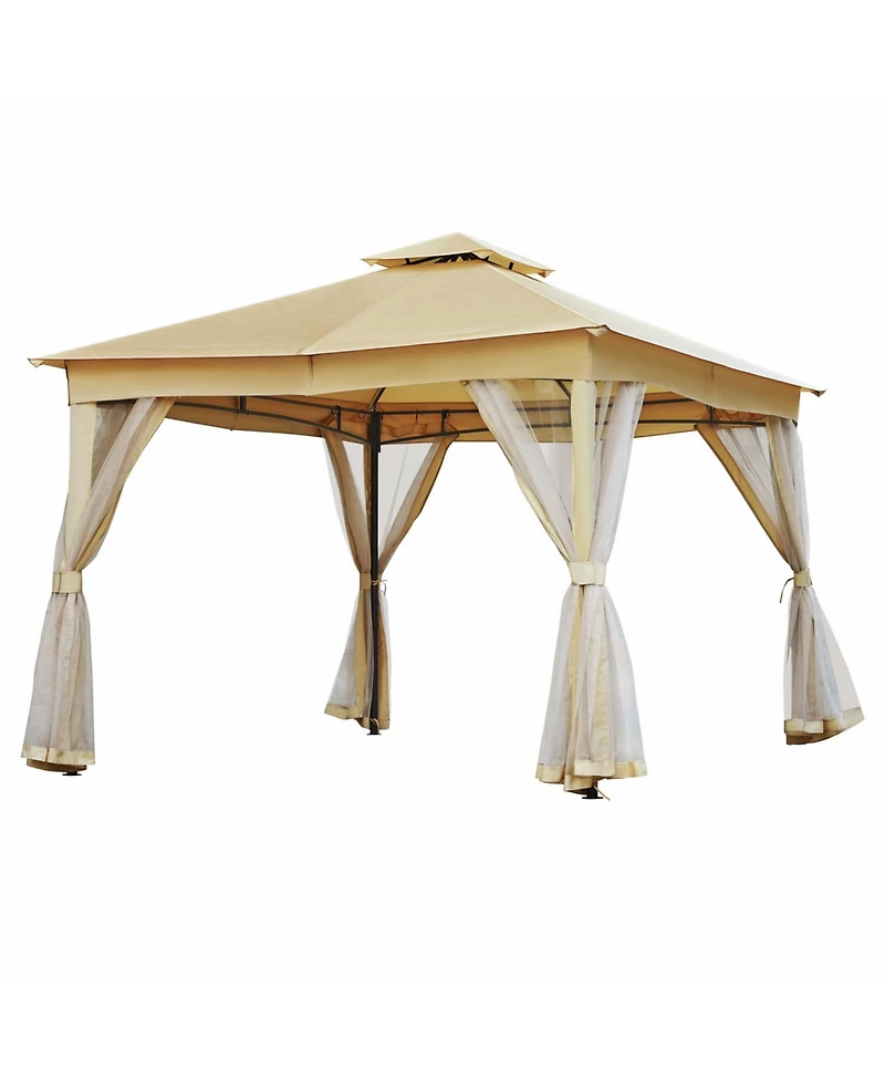 Streamdale Furniture 10x10 Outdoor Gazebo Tent with Netting