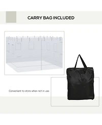 Outsunny Mesh Sidewalls for 10' x 10' Canopy Tent with 6 Windows,