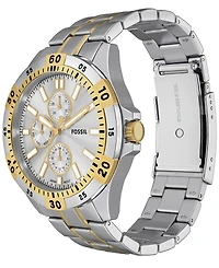 Fossil Men's Garrett Multifunction Two-Tone Stainless Steel Watch, 44mm