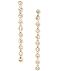Wrapped in Love Diamond Bezel Drop Earrings (1 ct. t.w.) in 14k Gold, Exclusively at Macy's