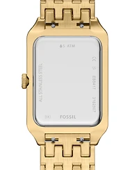 Fossil Women's Raquel Three-Hand Date Gold-Tone Stainless Steel Watch, 26mm