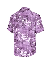 Tommy Bahama Men's Purple Baltimore Ravens Coconut Point Isla Palmetta Camp Button-Up Shirt