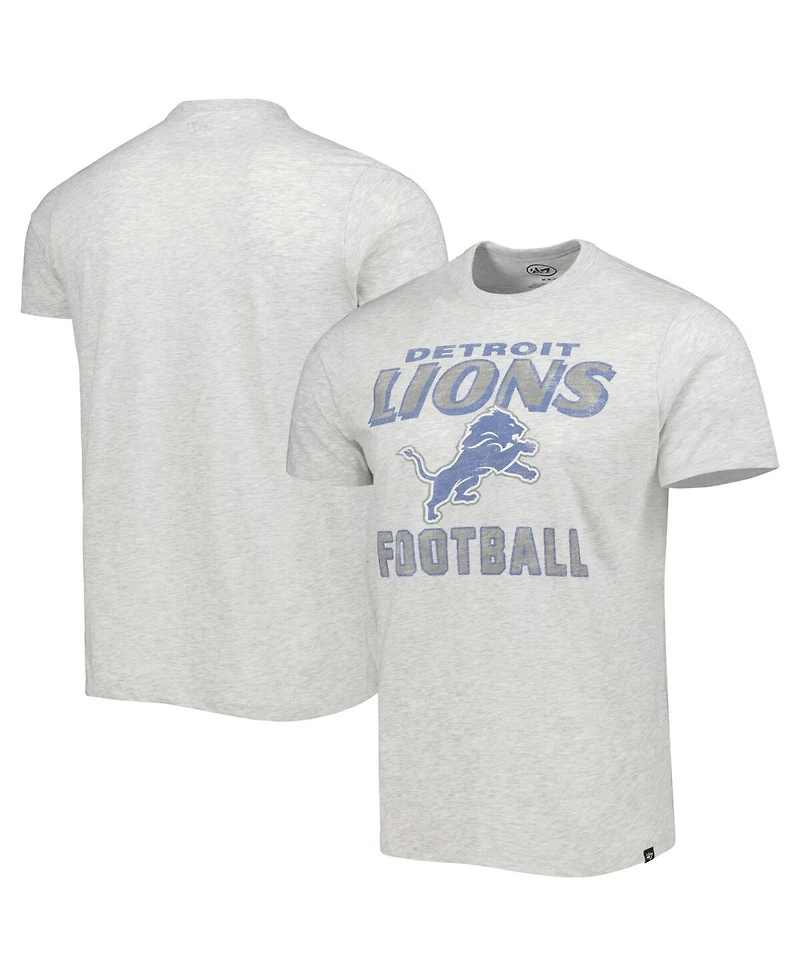 '47 Brand Men's Heathered Gray Detroit Lions Dozer Franklin Lightweight T-Shirt