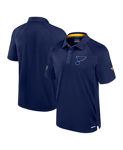 Fanatics Men's Navy St. Louis Blues Authentic Pro Rink Polo Shirt