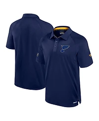 Fanatics Men's Navy St. Louis Blues Authentic Pro Rink Polo Shirt