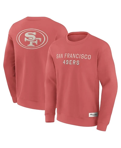 Fanatics Men's Red San Francisco 49ers Elements Future Ground Lettering Pullover Sweatshirt