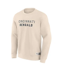 Fanatics Men's Cream Cincinnati Bengals Elements Future Ground Lettering Pullover Sweatshirt