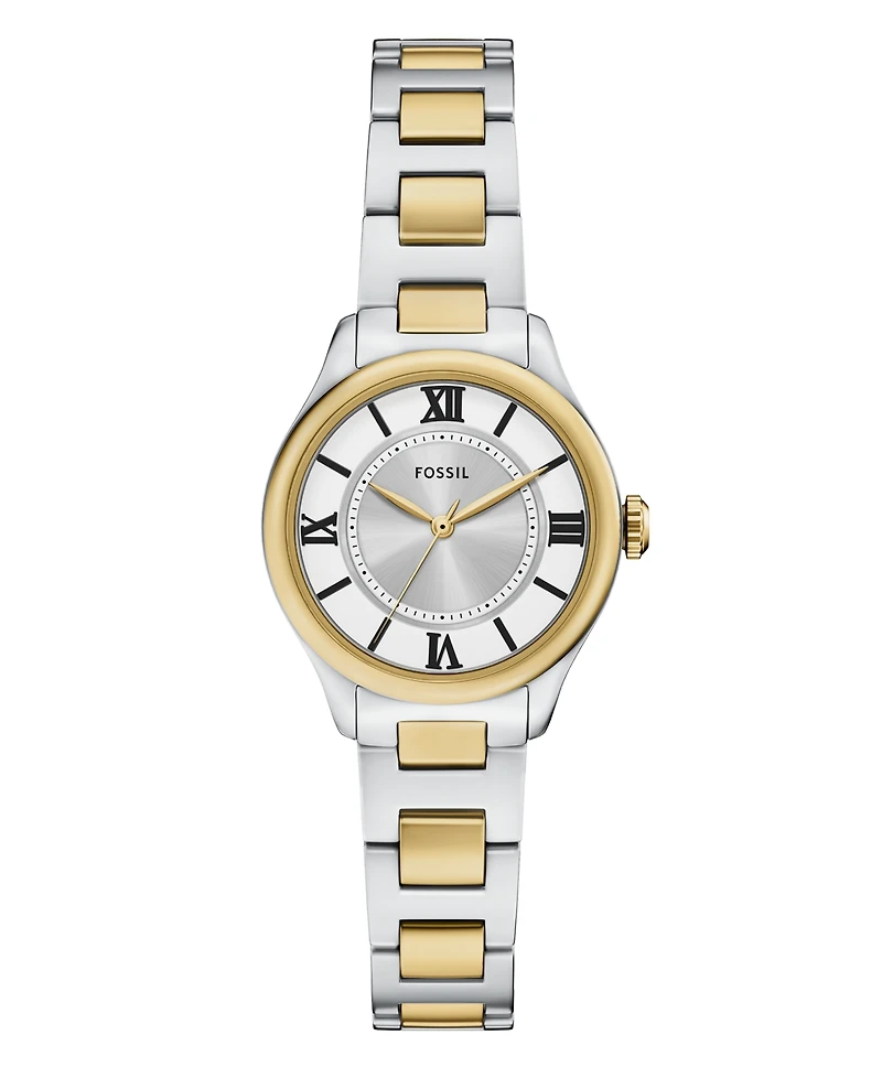 Fossil Women's Gilmore Three-Hand Two-Tone Stainless Steel Watch, 28mm