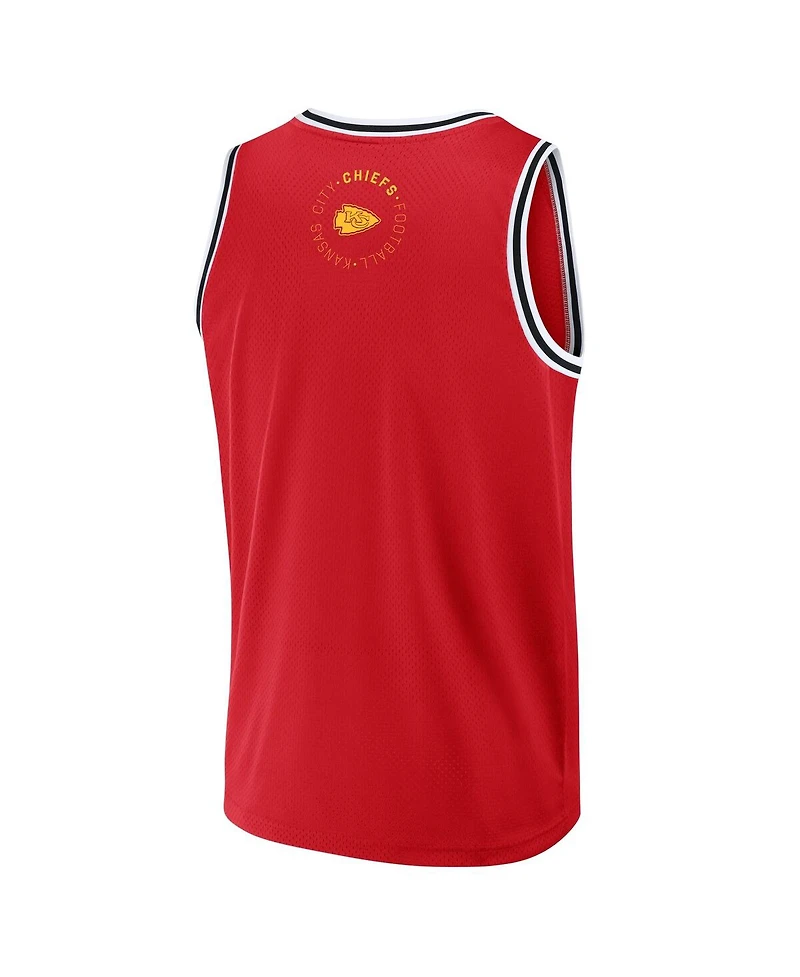Fanatics Men's Red Kansas City Chiefs Elements Future Ground Jersey Tank Top