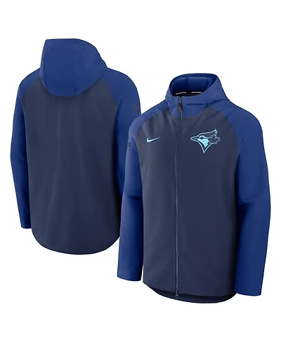 Nike Men's Navy/Royal Toronto Blue Jays Authentic Collection Raglan Performance Full-Zip Jacket