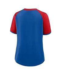 Fanatics Women's Royal/Red Buffalo Bills Height Advantage T-Shirt