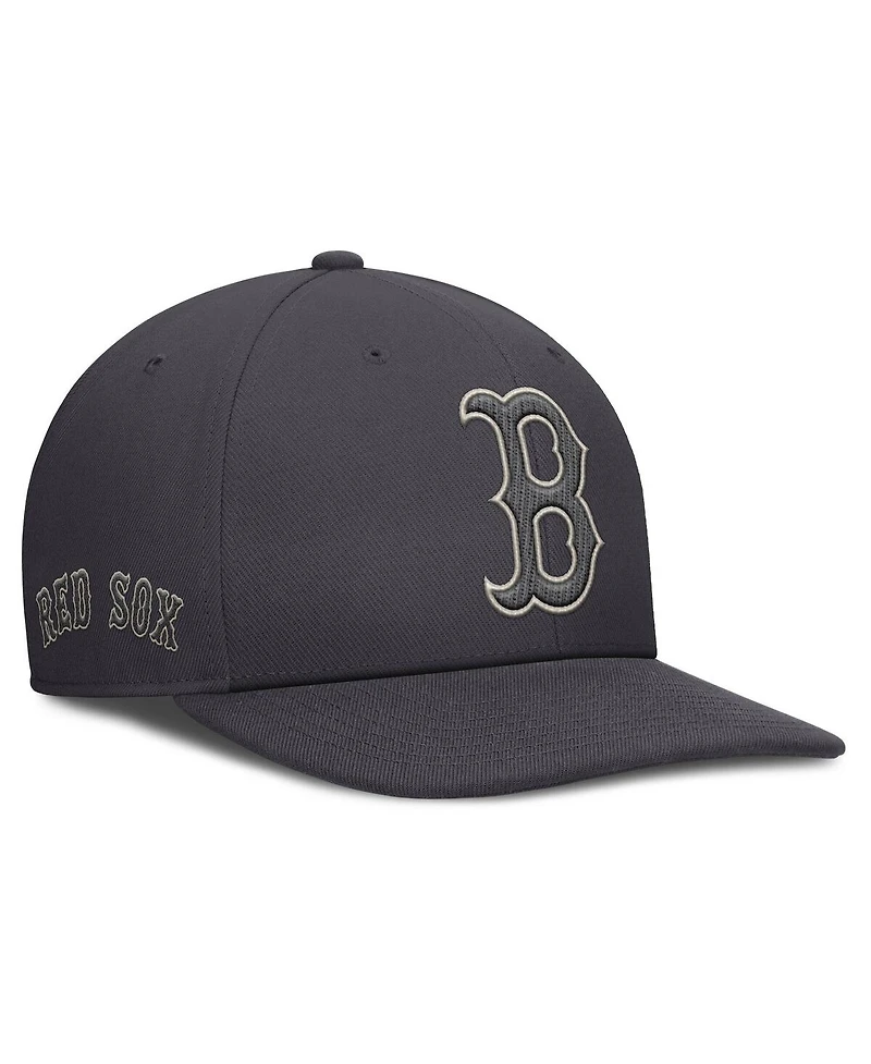 Nike Men's Anthracite Boston Red Sox Statement Pro Snapback Hat