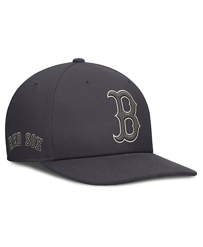 Nike Men's Anthracite Boston Red Sox Statement Pro Snapback Hat