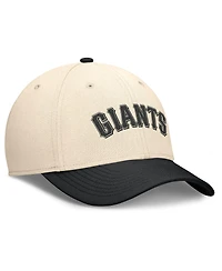 Nike Men's Natural/Black San Francisco Giants Statement Rise Performance Flex Hat