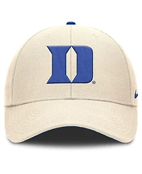 Nike Men's Natural Duke Blue Devils Rise Primetime Performance Trucker Adjustable Hat