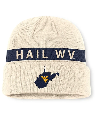 Nike Men's Natural West Virginia Mountaineers Peak Primetime Utility Cuffed Knit Hat