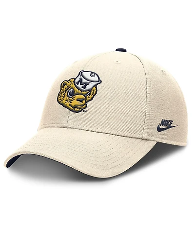 Nike Men's Natural Michigan Wolverines Rise Legacy Adjustable Hat