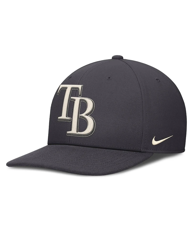 Nike Men's Anthracite Tampa Bay Rays Statement Pro Snapback Hat