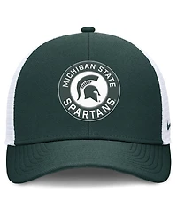 Nike Men's Green/White Michigan State Spartans Rise Primetime Performance Trucker Adjustable Hat