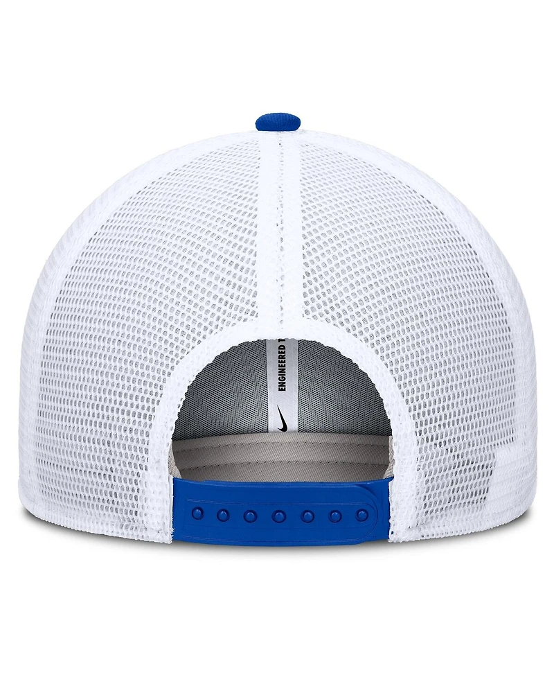 Nike Men's Royal/White Kentucky Wildcats Rise Primetime Performance Trucker Adjustable Hat