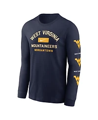 Nike Men's Navy West Virginia Mountaineers Classic Location Long Sleeve T-Shirt