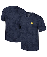 Colosseum Men's Navy Michigan Wolverines Floral Printed T-Shirt