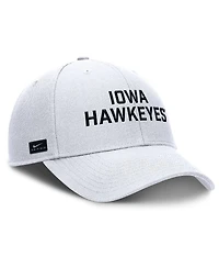 Nike Men's White Iowa Hawkeyes Rise Practice Adjustable Hat