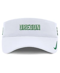 Nike Men's White Oregon Ducks 2025 On-Field Gameday Performance Ace Adjustable Visor Hat