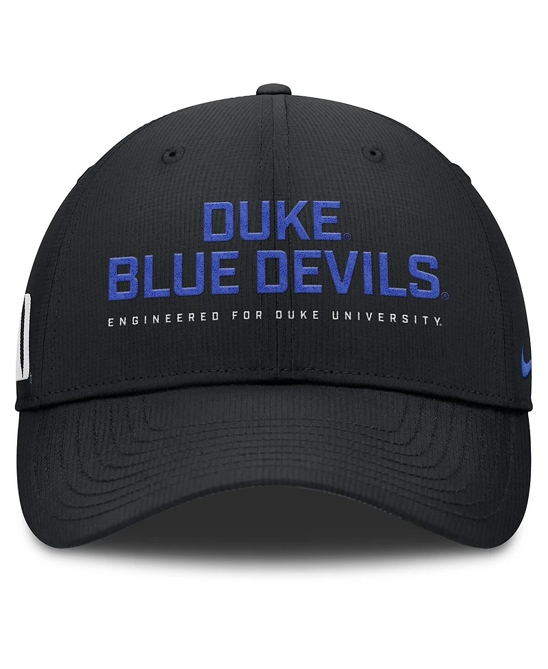 Nike Men's Black Duke Blue Devils 2025 On-Field Gameday Club Adjustable Hat