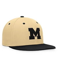 Fanatics Men's Gold/Black Michigan Wolverines Balance Fitted Hat