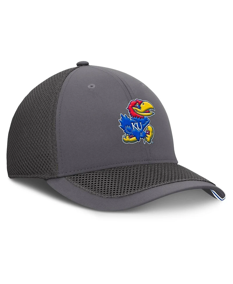 Fanatics Men's Gray Kansas Jayhawks Clincher Flex Hat