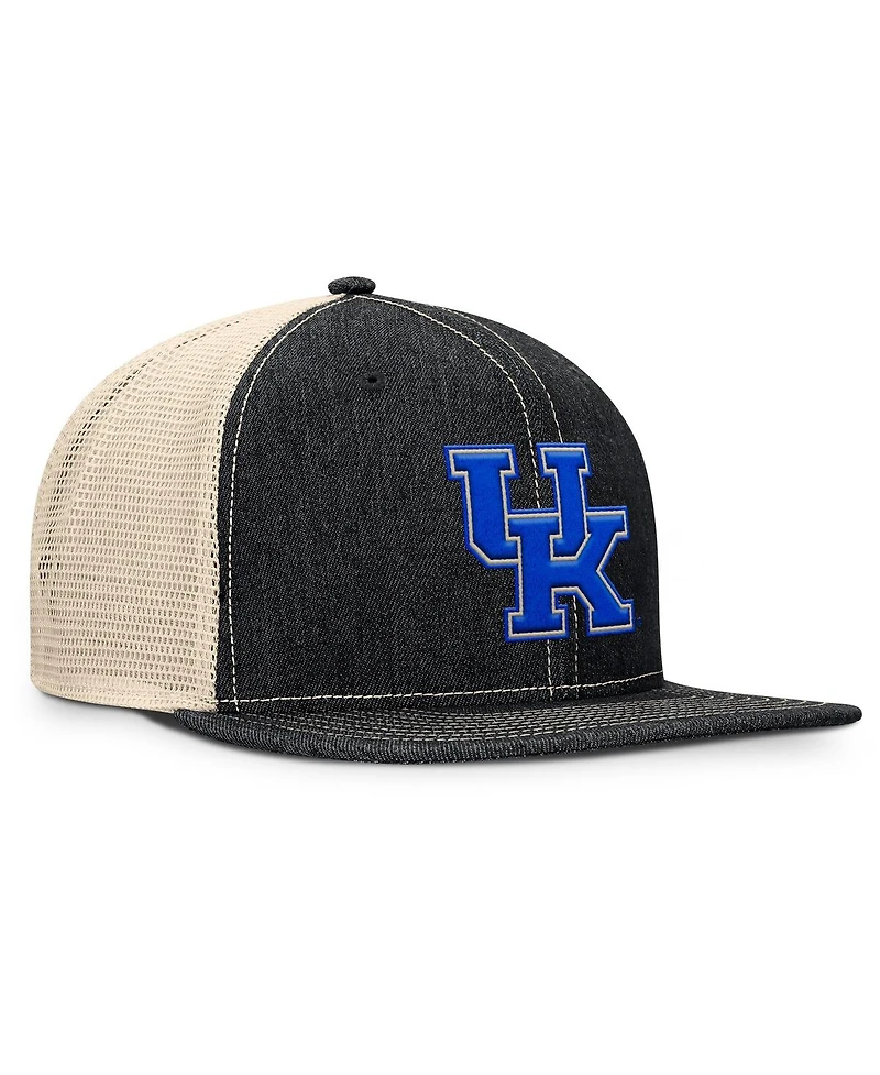 Fanatics Men's Black/Natural Kentucky Wildcats Legend Trucker Snapback Hat