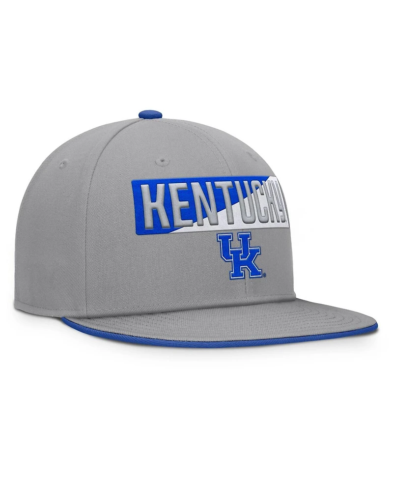 Fanatics Men's Gray Kentucky Wildcats Duo Snapback Hat