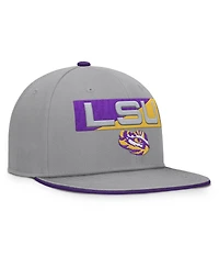Fanatics Men's Gray Lsu Tigers Duo Snapback Hat