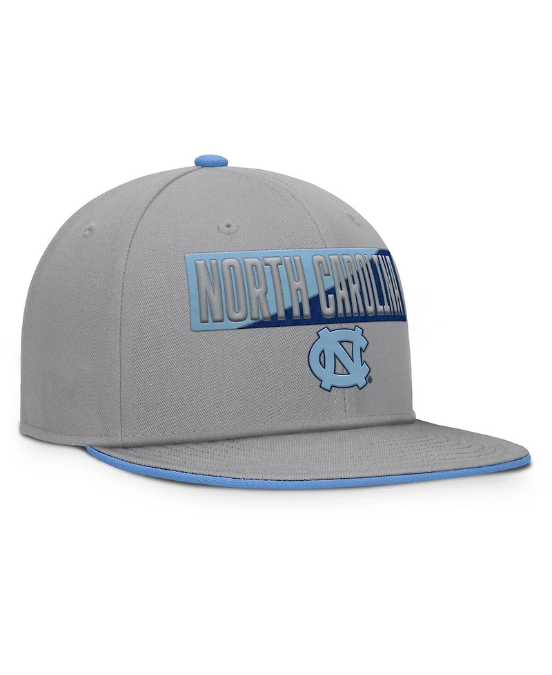 Fanatics Men's Gray North Carolina Tar Heels Duo Snapback Hat