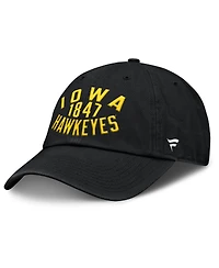 Fanatics Men's Black Iowa Hawkeyes Archer Adjustable Hat