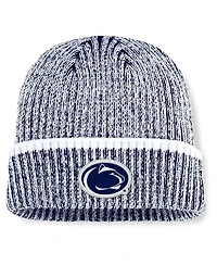 Fanatics Men's Navy/White Penn State Nittany Lions Haze Cuffed Knit Hat