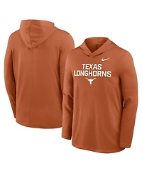 Nike Men's Texas Longhorns 2025 Sideline Performance Long Sleeve Hoodie T-Shirt