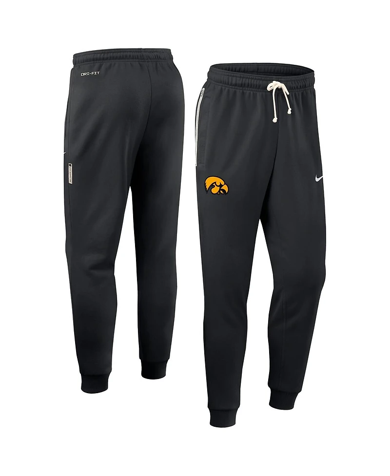 Nike Men's Black Iowa Hawkeyes 2025 Sideline Performance Taper Pants