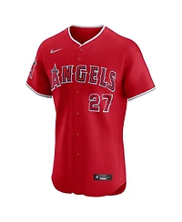 Nike Men's Mike Trout Red Los Angeles Angels Alternate Elite Jersey