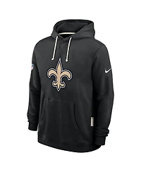 Nike Men's Black New Orleans Saints Sideline Initial Home Performance Pullover Hoodie