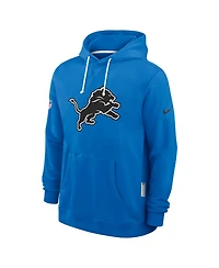 Nike Men's Blue Detroit Lions Sideline Initial Home Performance Pullover Hoodie