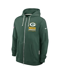 Nike Men's Green Bay Packers Sideline Utility Player Performance Full-Zip Hoodie