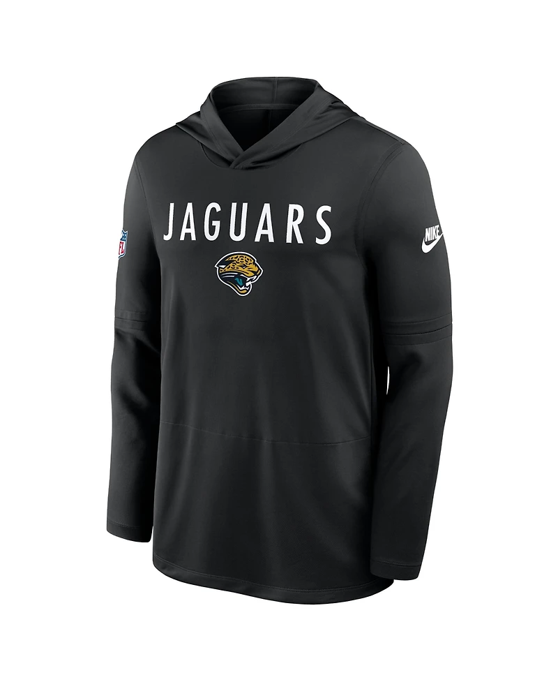 Nike Men's Black Jacksonville Jaguars Alt Pack Pass Accuracy Performance Long Sleeve Hoodie T-Shirt