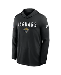 Nike Men's Black Jacksonville Jaguars Alt Pack Pass Accuracy Performance Long Sleeve Hoodie T-Shirt