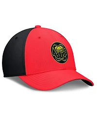 Nike Men's Crimson/Black Houston Astros Neon 90s Rise Swoosh Flex Hat