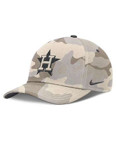 Nike Men's Natural Houston Astros Camo Pack Rise Adjustable Hat